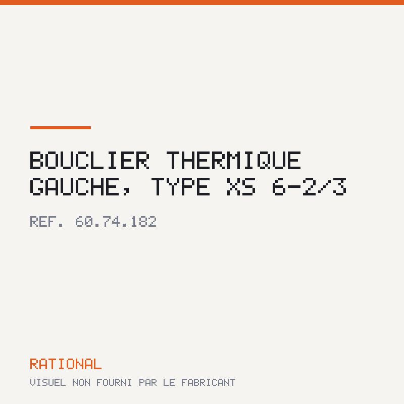 Bouclier thermique gauche, type XS 6-2/3