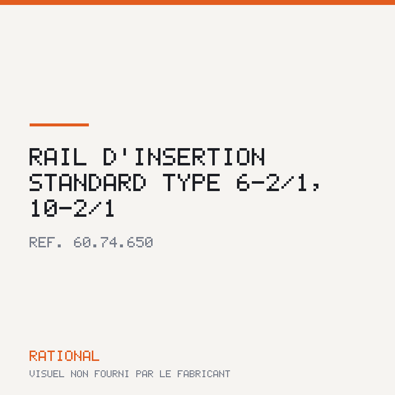 Rail d'insertion standard type 6-2/1, 10-2/1