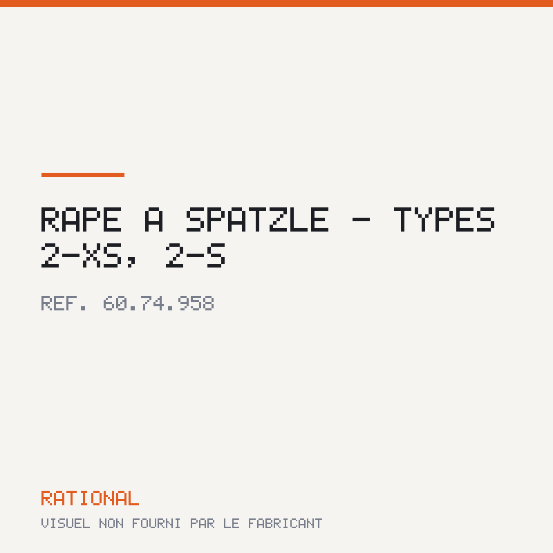 Râpe à spätzle - Types 2-XS, 2-S