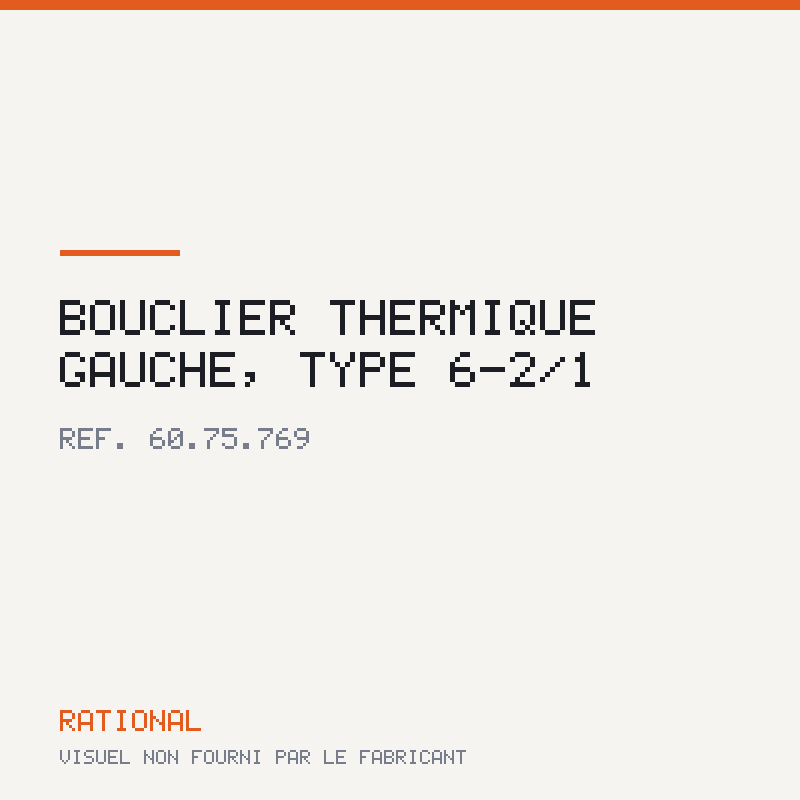 Bouclier thermique gauche, type 6-2/1