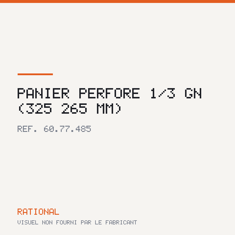 Panier perforé 1/3 GN (325 × 265 mm)