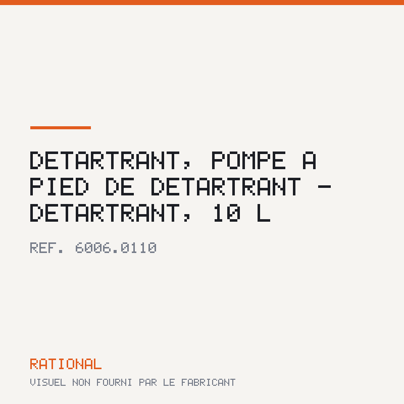 Détartrant, pompe à pied de détartrant - Détartrant, 10 l