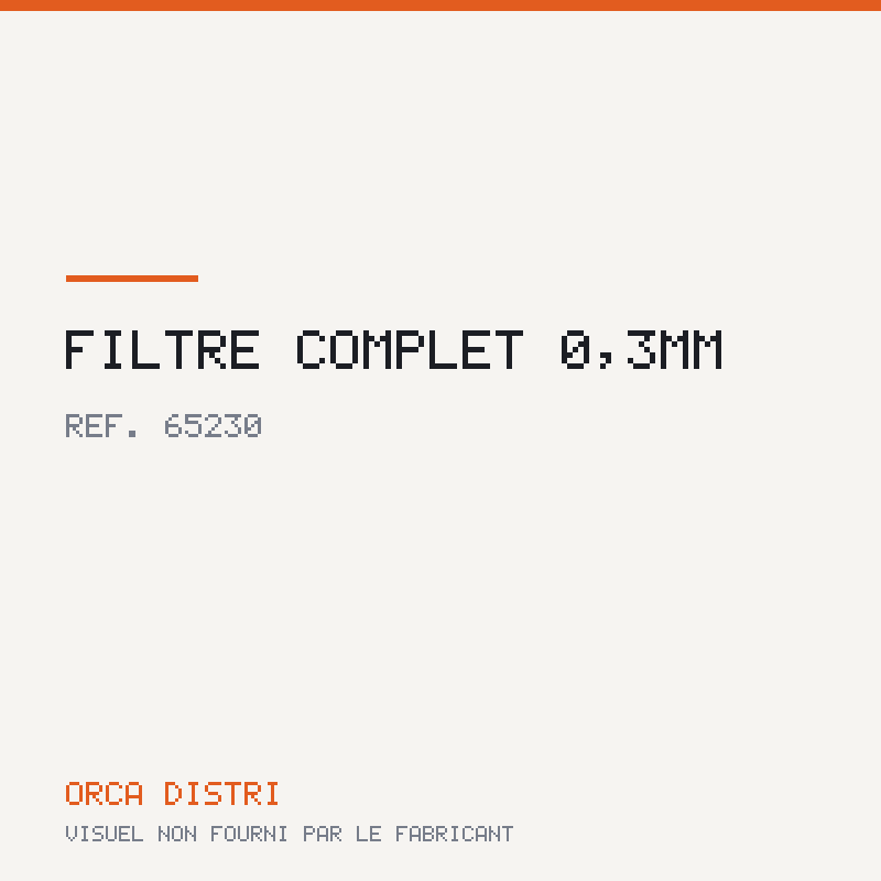 FILTRE COMPLET ø 0,3MM