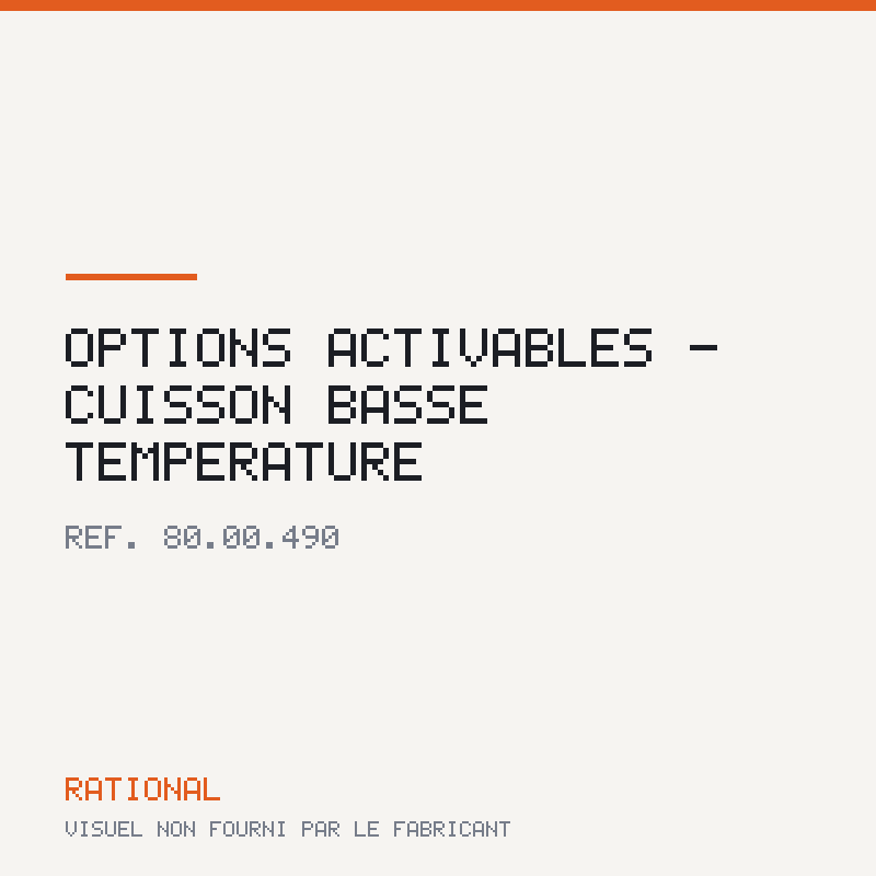 Options activables - Cuisson basse température