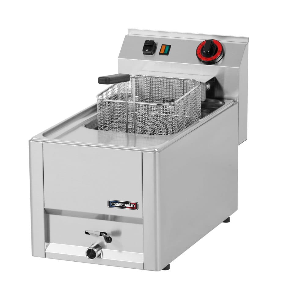 Friteuse électrique à poser avec vanne de vidange 8 litres T 33