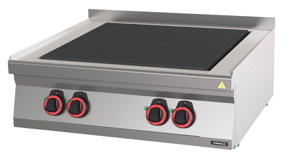 Fourneau électrique à poser 4 plaques coup de feu 80