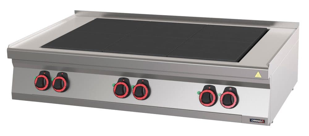 Fourneau électrique à poser 6 plaques coup de feu 120
