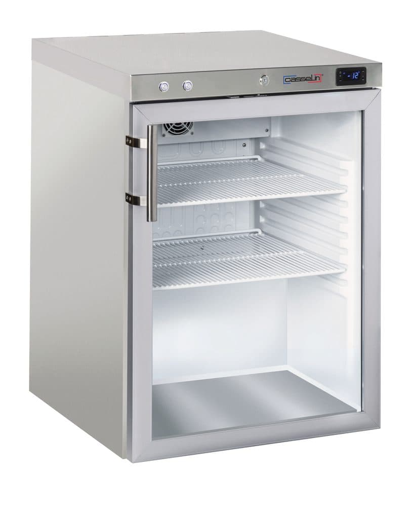 Armoire négative à spiritueux vitrée 140 L Inox