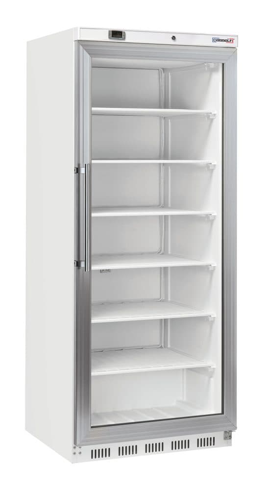 Armoire négative vitrée 600 L Blanche