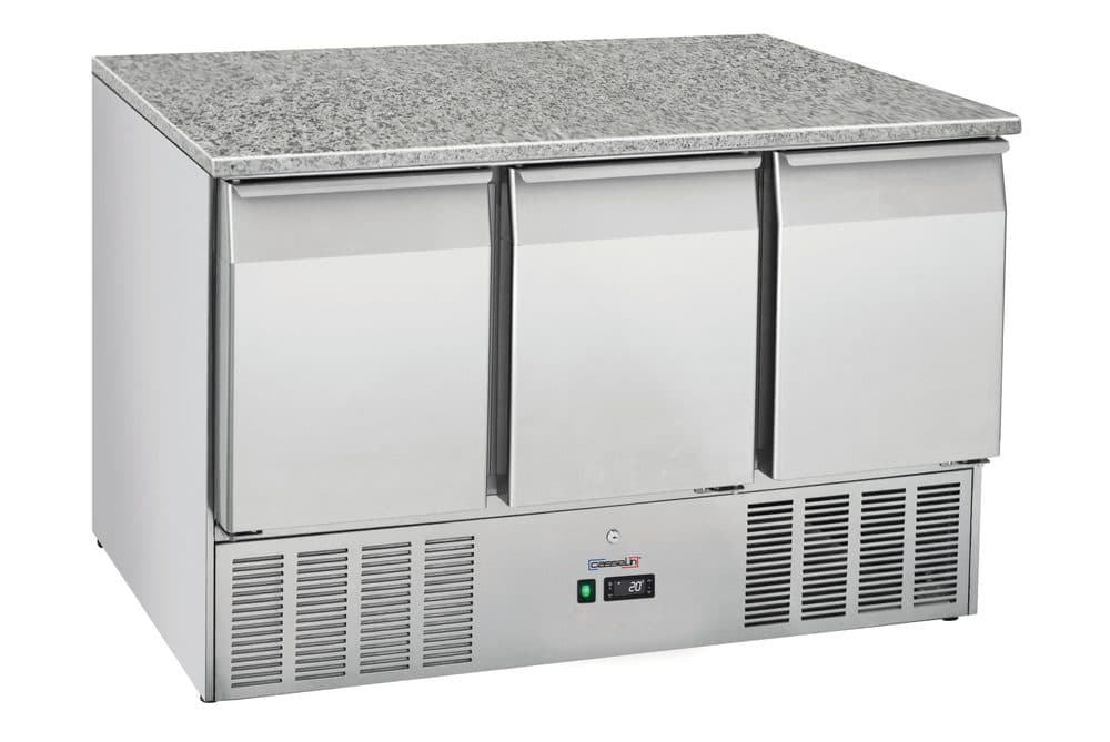 Desserte réfrigérée 3 portes GN 1/1 Granit