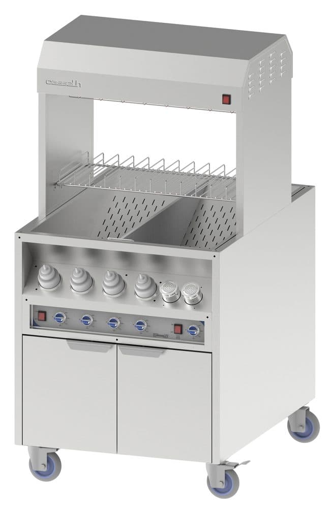 Poste de salage chauffe sauce traversant 800