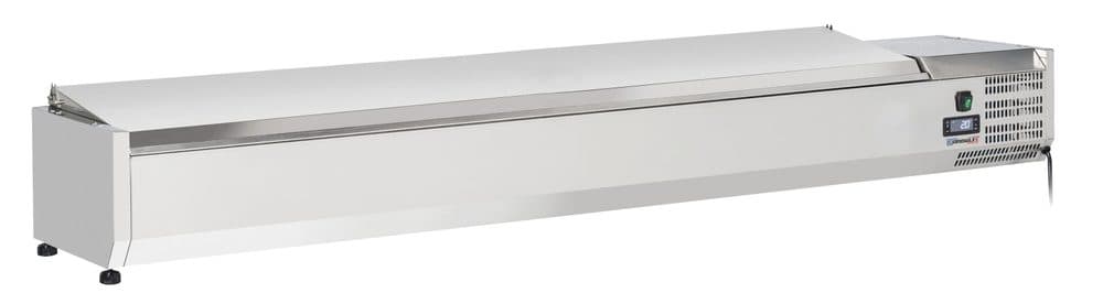 Saladette à poser 10 x GN 1/4 avec couvercle