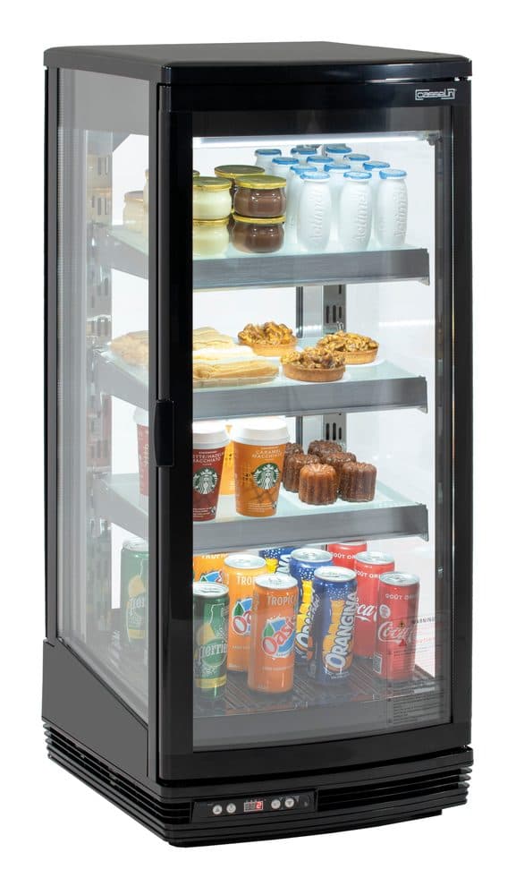 Mini vitrine réfrigérée 93 L Noire