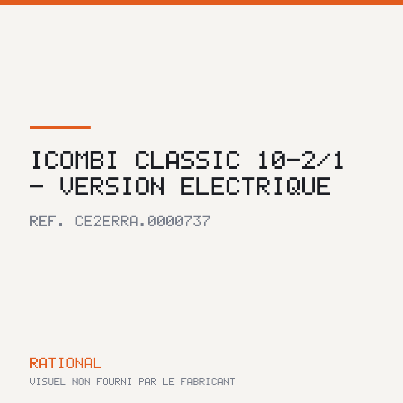iCombi Classic 10-2/1 - version electrique