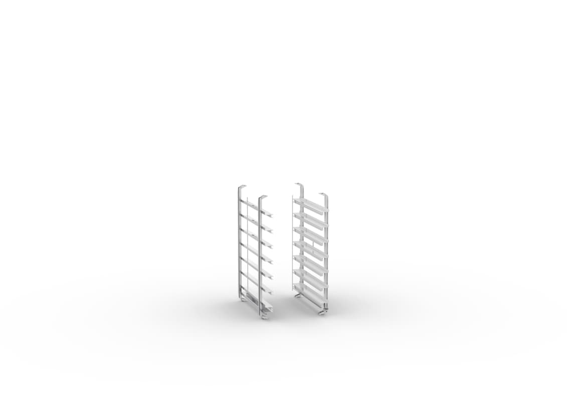 Cadre suspendu modèle 6-1/1 - Mixte, Norme boulanger combiné avec 1/1 GN, 4 ni...