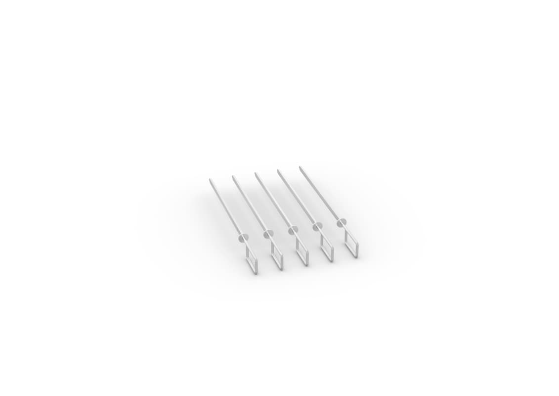Broche Grill et Tandoori - 3 broches □ 5 mm, d'une longueur de 530 mm pour 1/1...