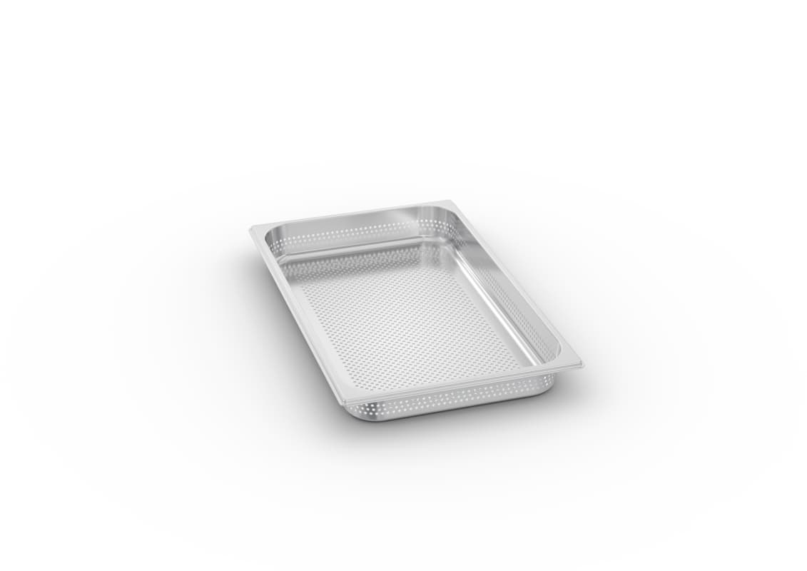 Bac perforé en acier inoxydable - 1/1 GN (325 × 530 mm), 55 mm de profondeur