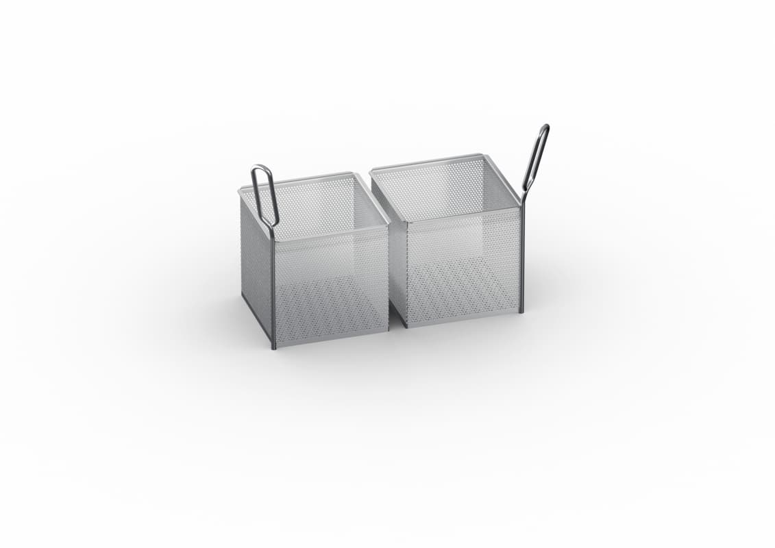 Kit de 2 paniers « portion » 1/6 GN (176 × 162 mm) perforés