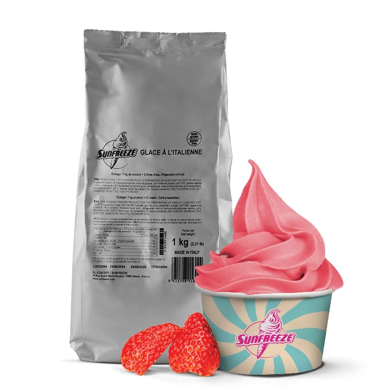 PREPARATION GLACE A L'ITALIENNE
FRAISE