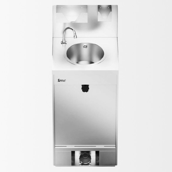 Station de lavages mobile 20 litres Avec crédence. Inox.