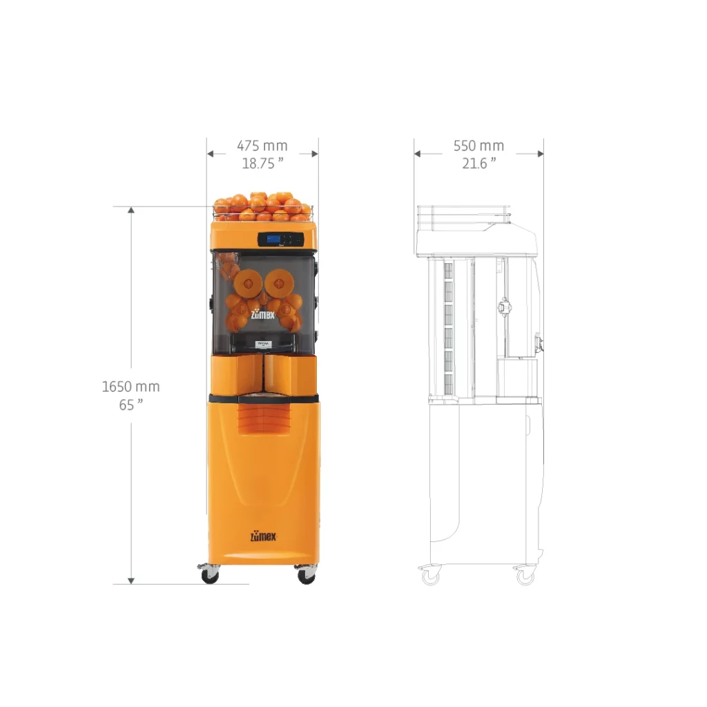 Dimensions Presse-agrumes Zumex Versatile Pro all-in-one