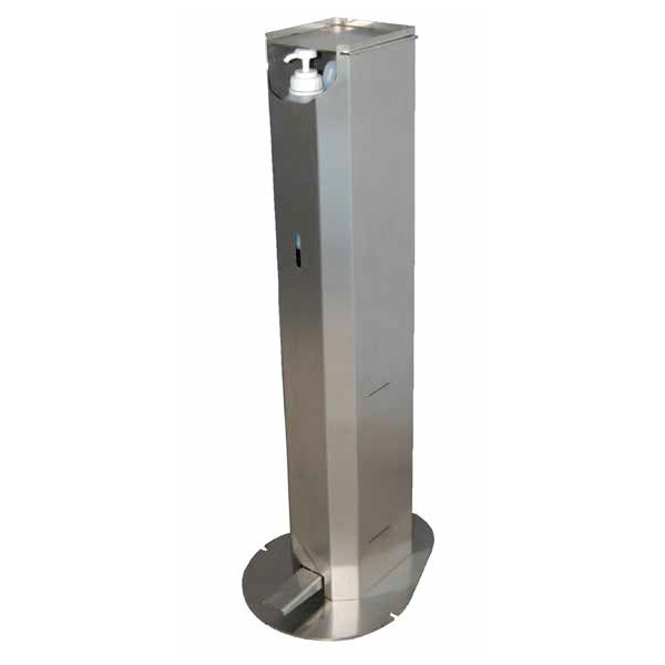 Distributeur INOX sans contact de gel hydro alcoolique mains libres « Capacité 5 litres »