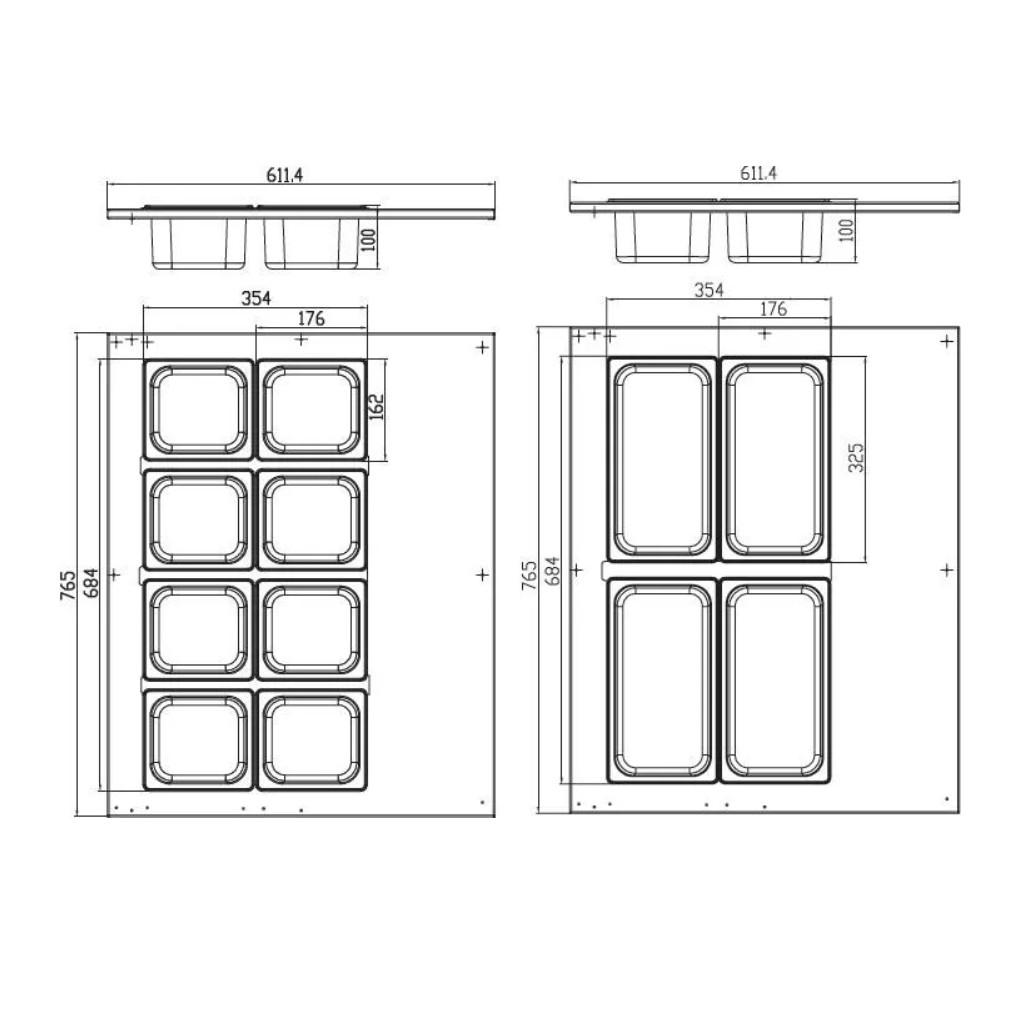 Mini Saladette 67L