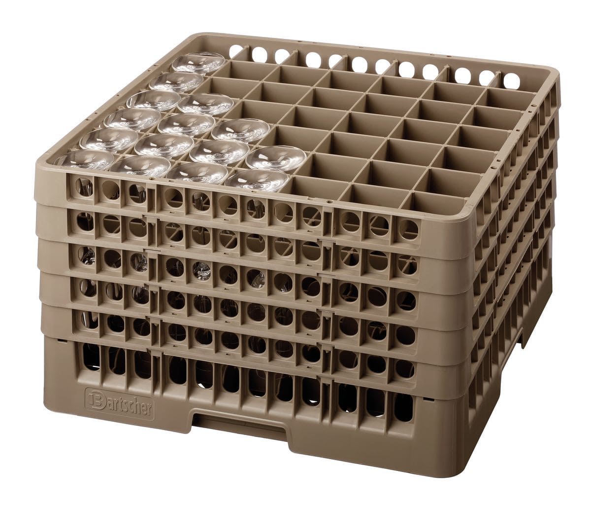 Casier verres, 49 compartiments 285 mm