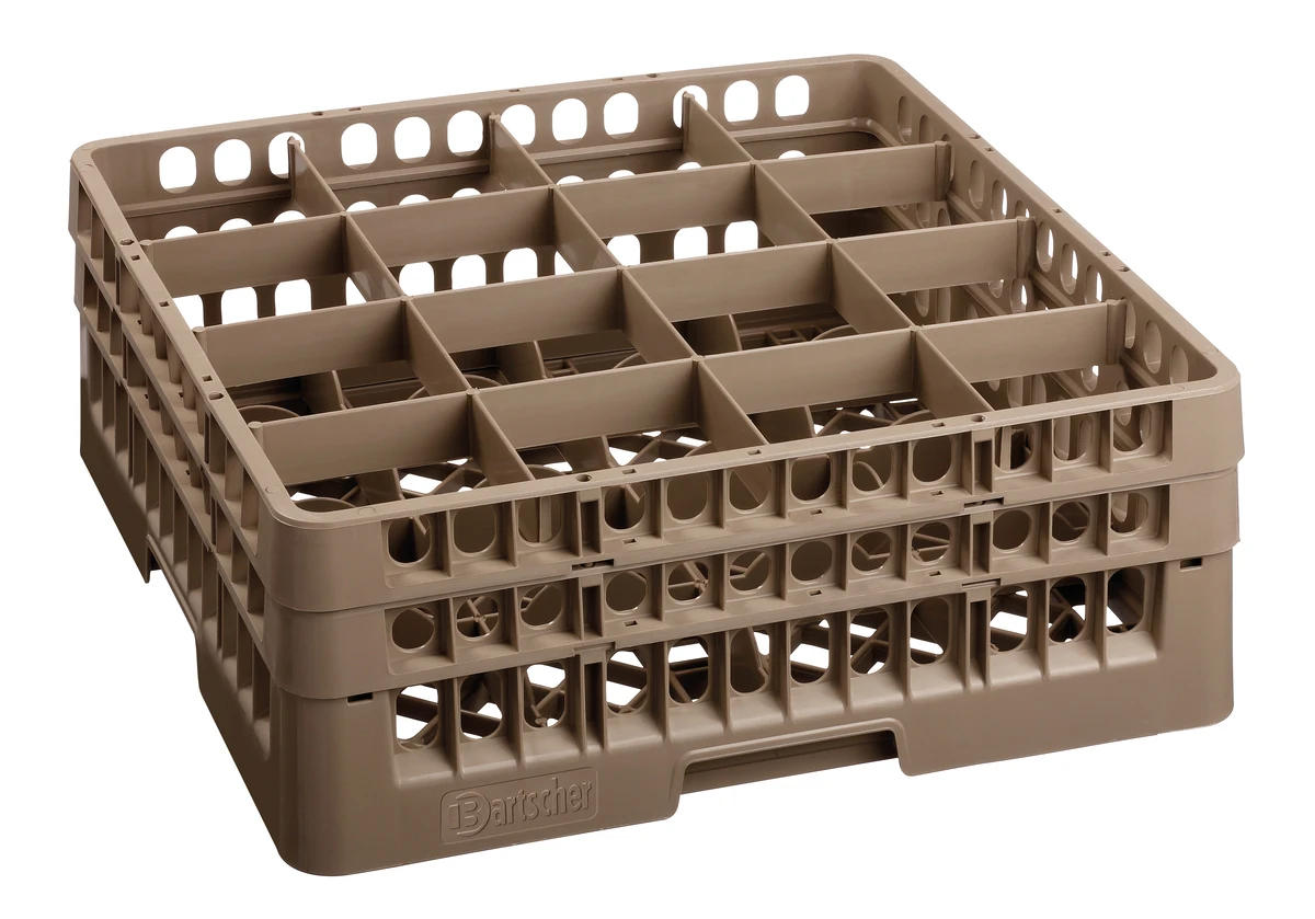 Casier verres 16 compartiments/166 mm
