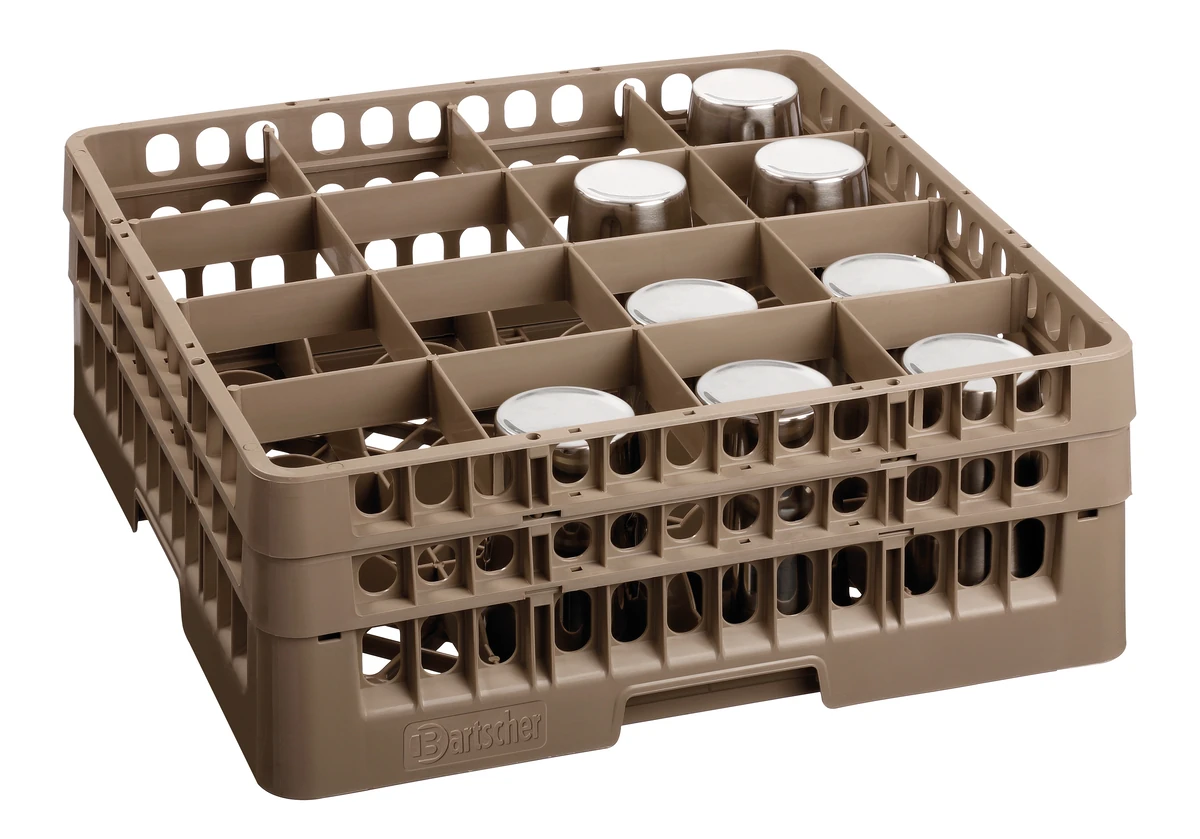 Casier verres 16 compartiments/166 mm