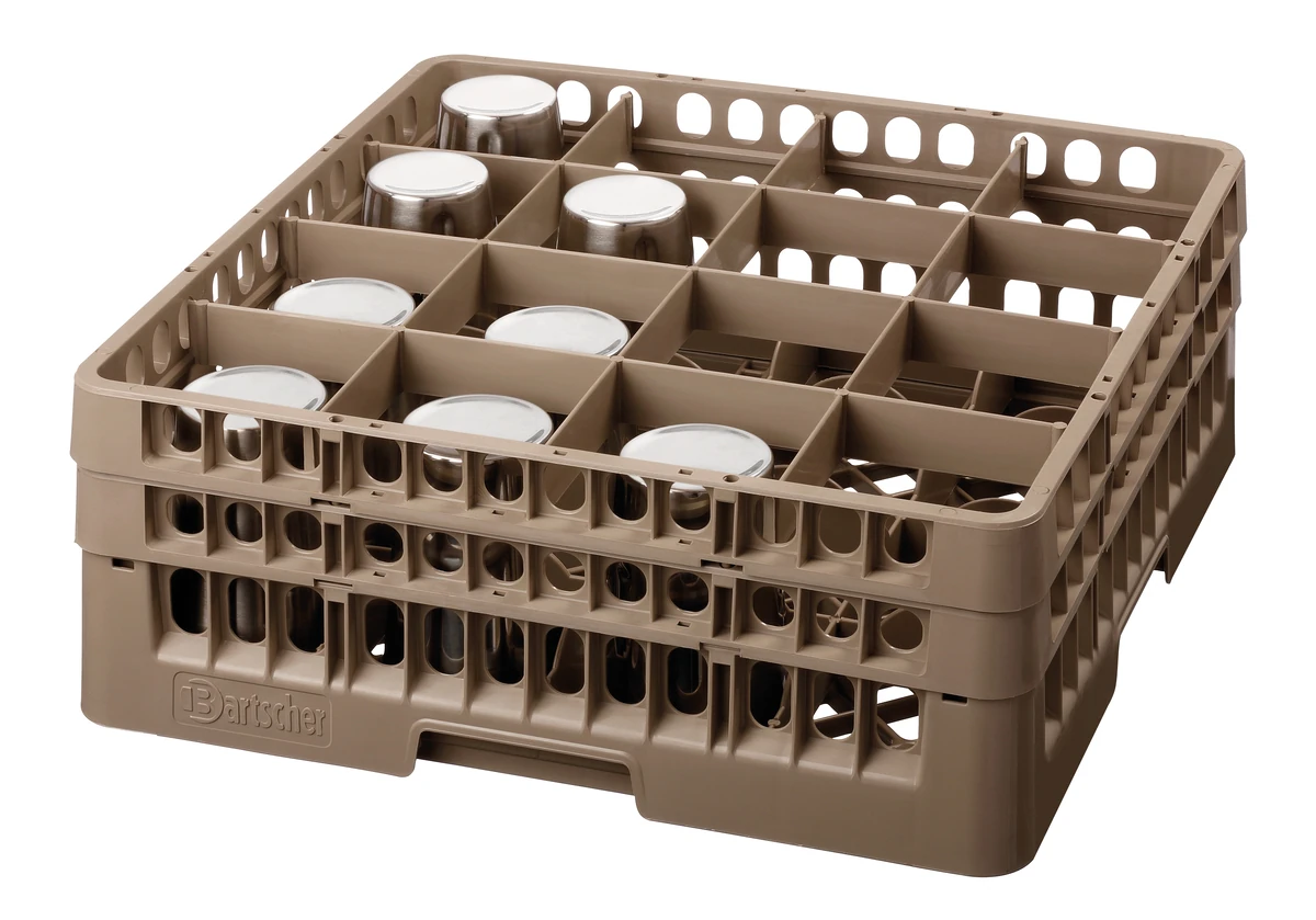 Casier verres 16 compartiments/166 mm