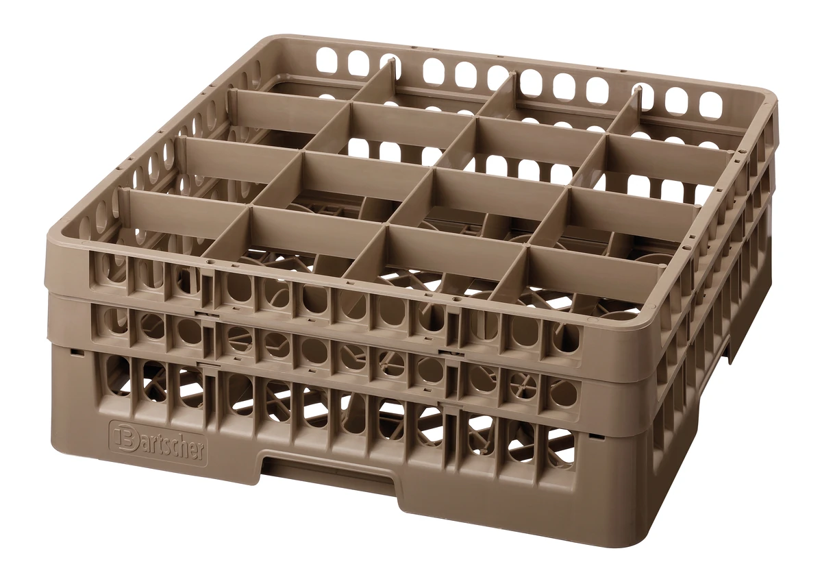 Casier verres 16 compartiments/166 mm