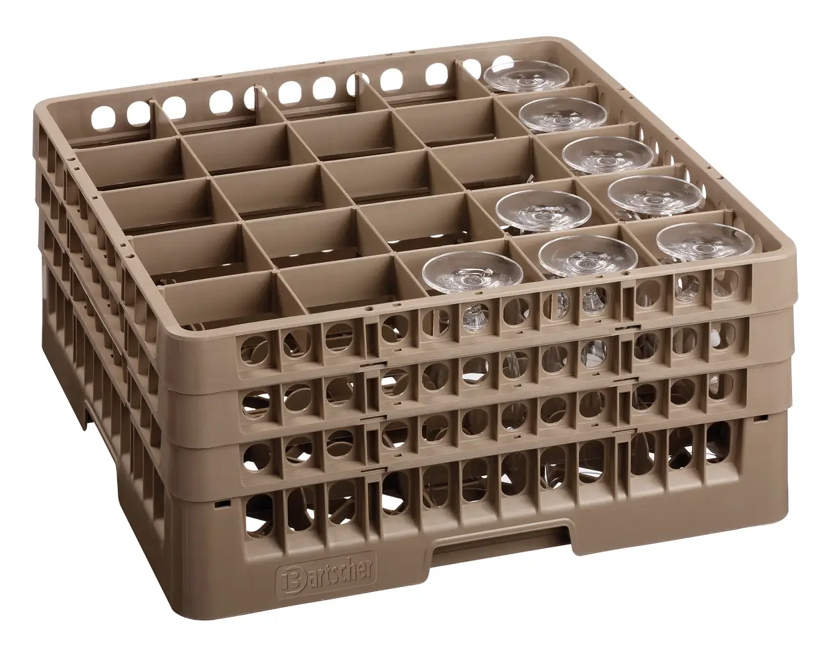 Casier verres 25 compartiments/207 mm
