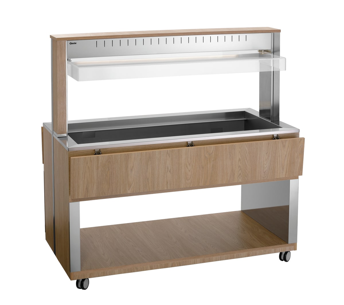 Chariot de buffet pour plats chauds