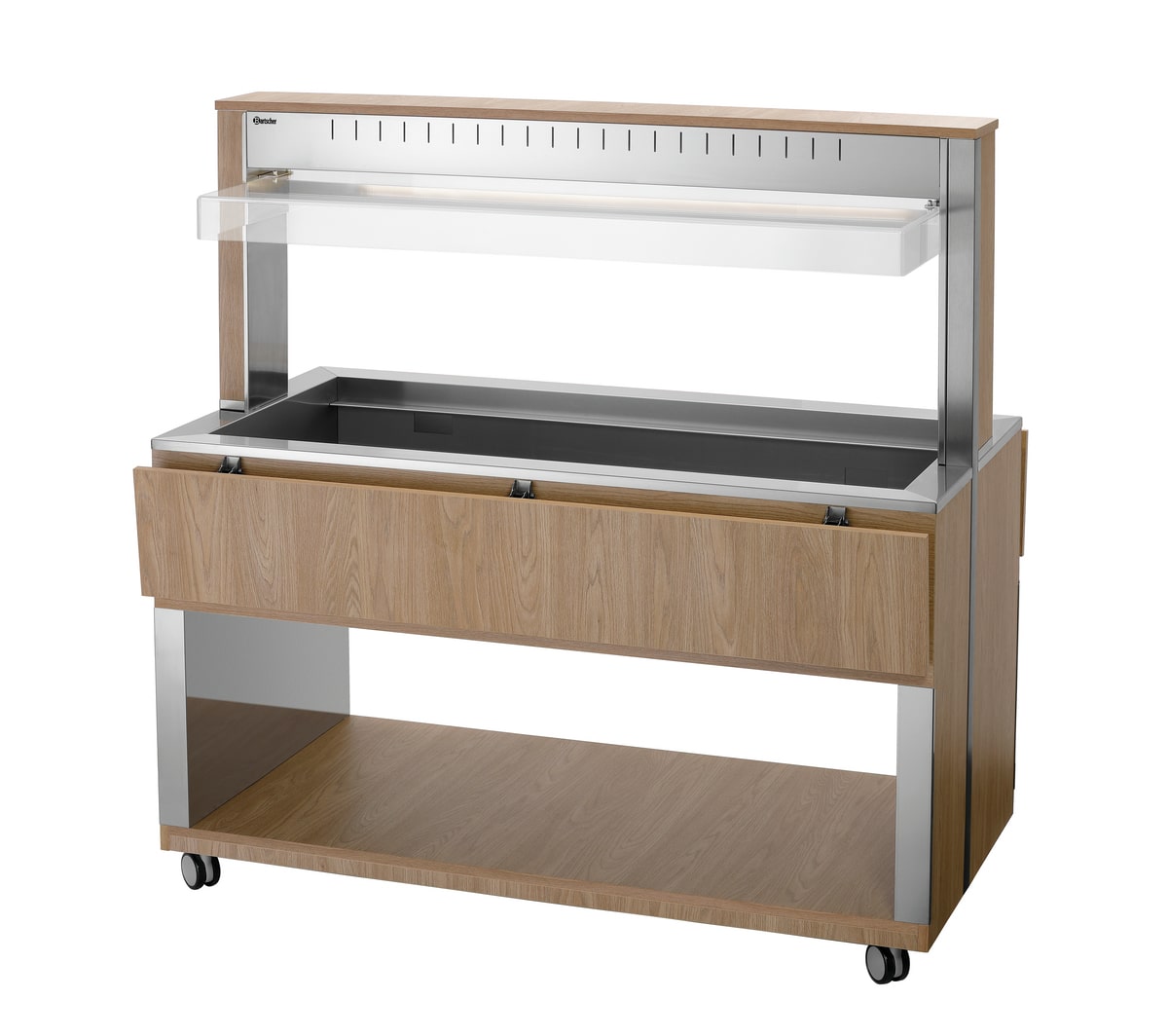Chariot de buffet pour plats chauds
