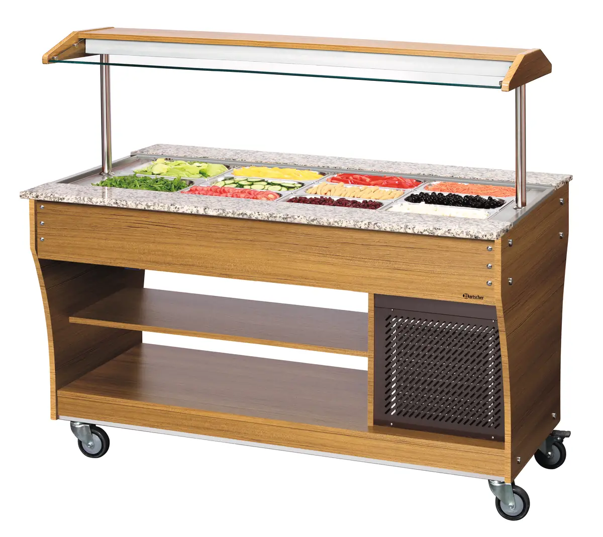 Chariot buffet froid 4×1/1 GN