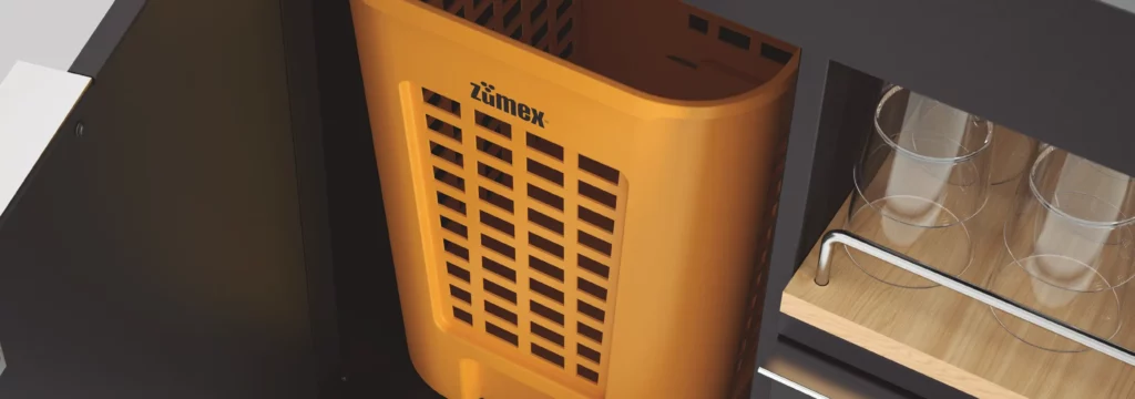 Zumex Soul Séries 2 - Juice Kart - Extraction des des déchets Zumex Soul Séries 2 - Juice Kart - Extraction des déchets