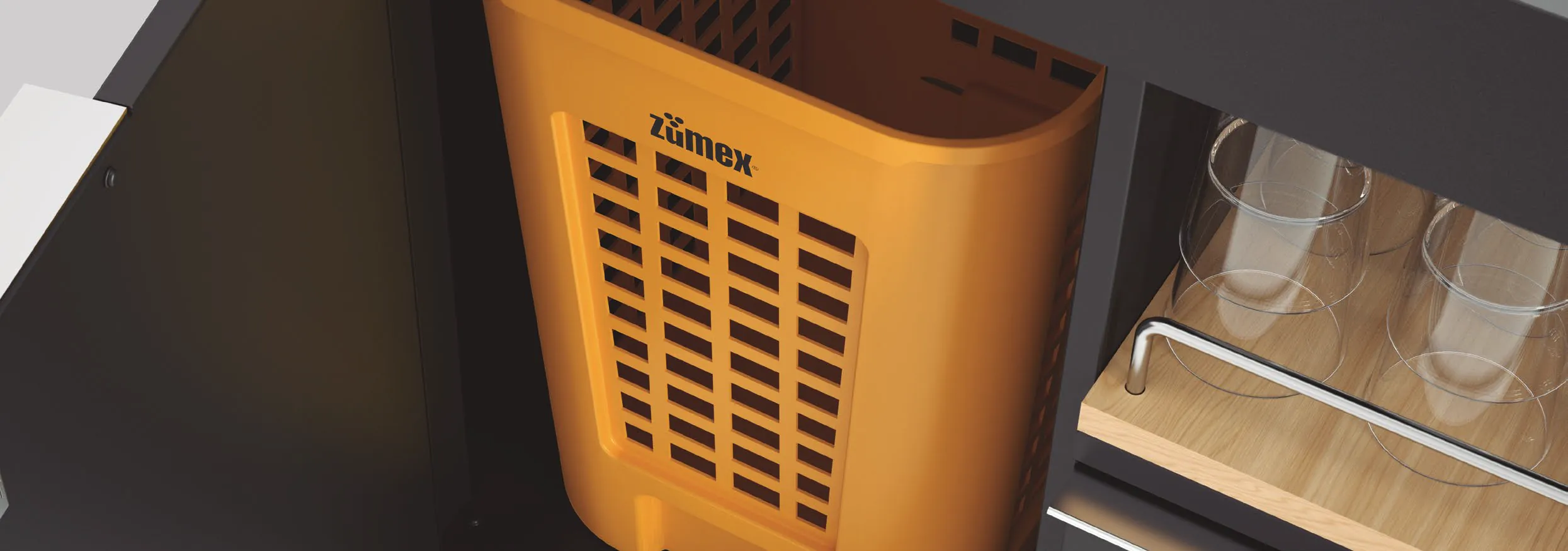 Zumex Soul Séries 2 - Juice Kart - Extraction des déchets