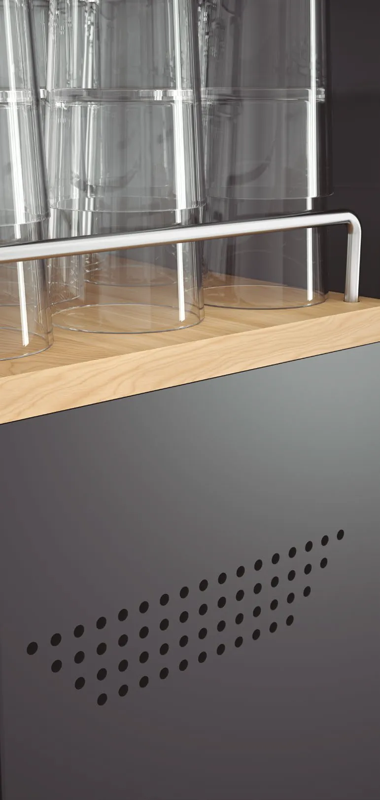 Zumex Soul Séries 2 - Juice Kart - Distributeur de verres