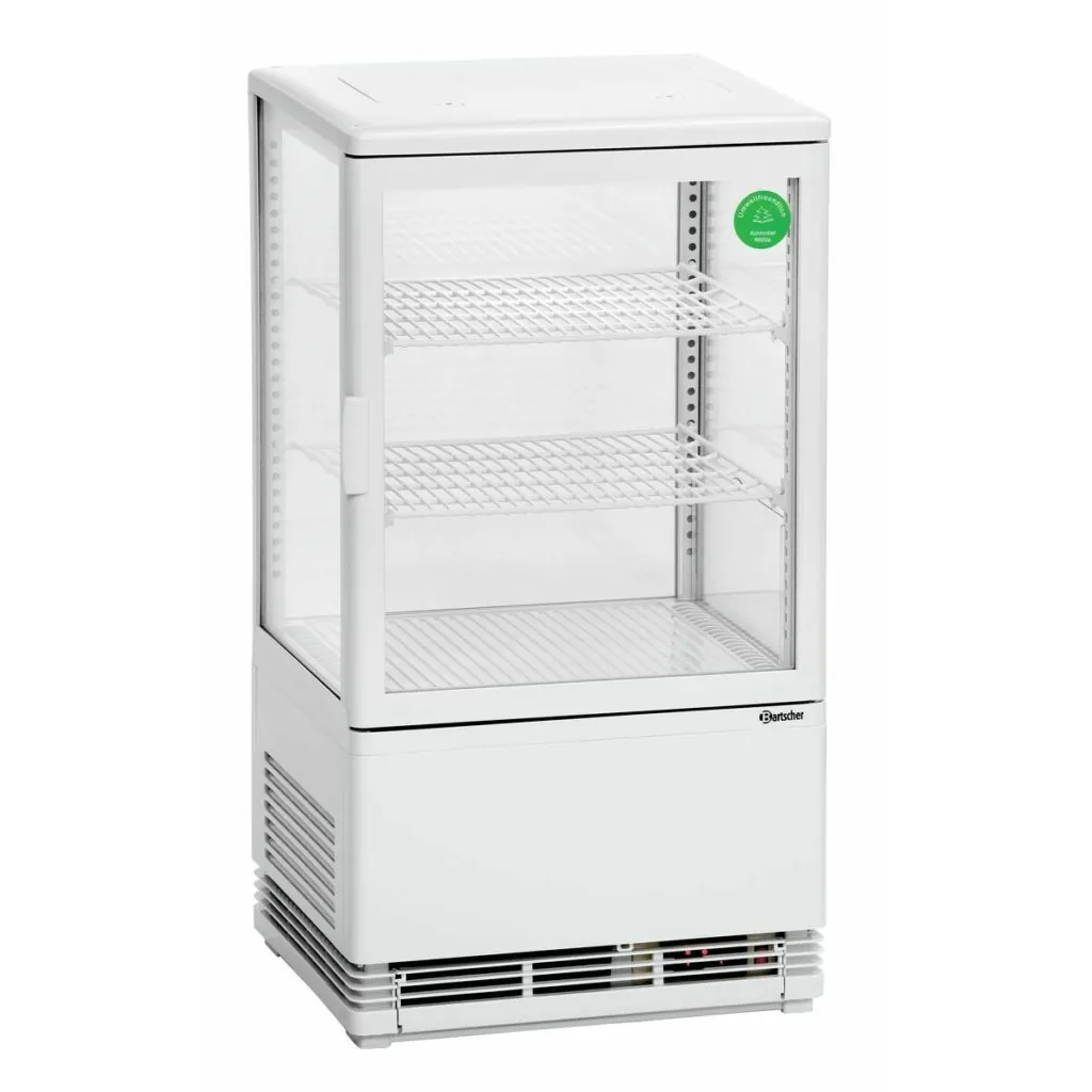 Mini vitrine réfrigérée 58L blanche Mini vitrine réfrigérée 58L blanche